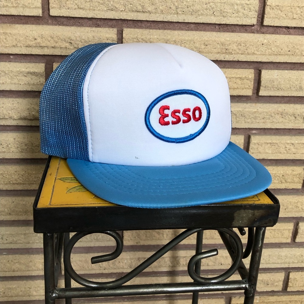 70's Esso Ball Cap - Esso Souvenir - Esso Trucker Cap - 70's Esso Memorabilia